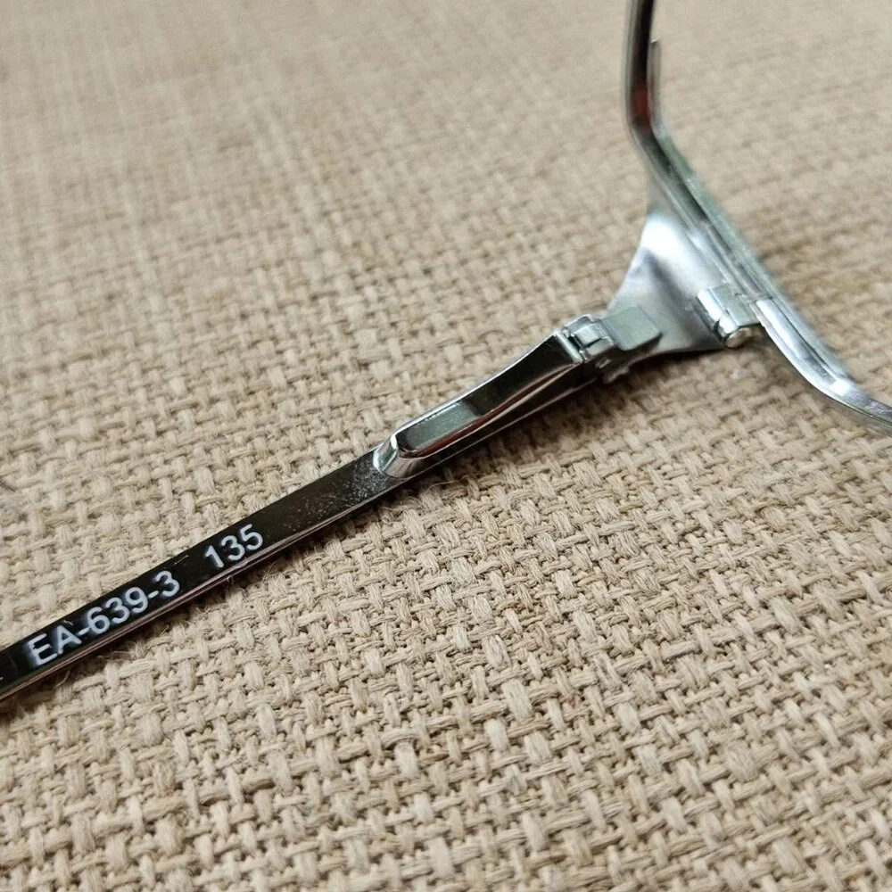 Vintage Elizabeth Arden Women Glasses Eyeglasses Frame Silver Tone EA639-3